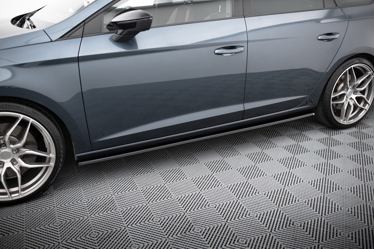 Side Skirts Diffusers V.2 suitable for Seat Leon Mk3 Cupra/ FR Facelift