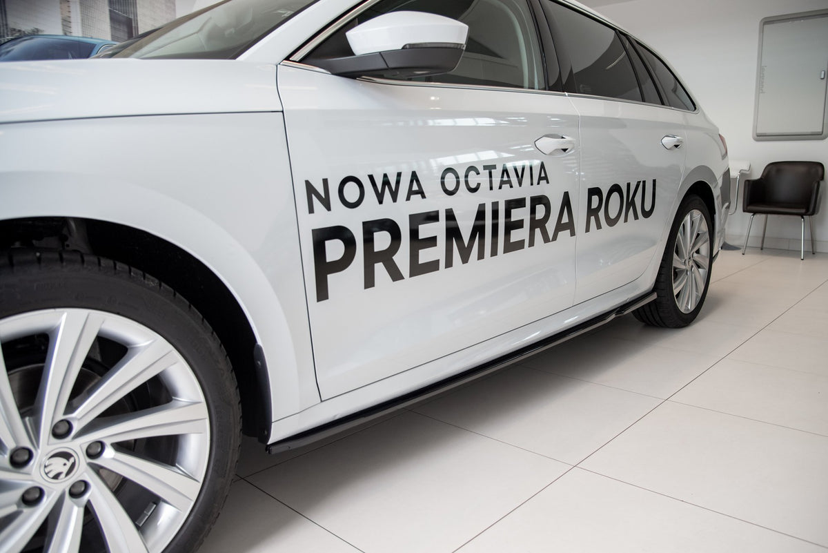 Side Skirts Diffusers V.2 suitable for Skoda Octavia Mk4