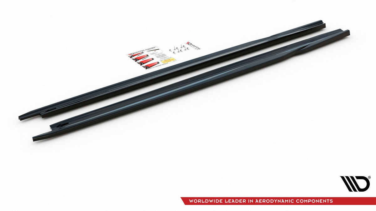 Side Skirts Diffusers V.2 suitable for Skoda Octavia Mk4