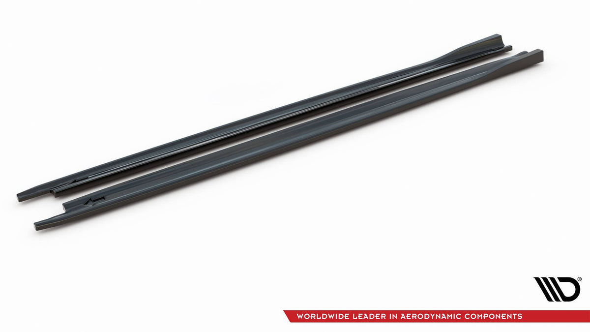Side Skirts Diffusers V.2 suitable for Skoda Octavia RS Liftback / Combi Mk4 Facelift