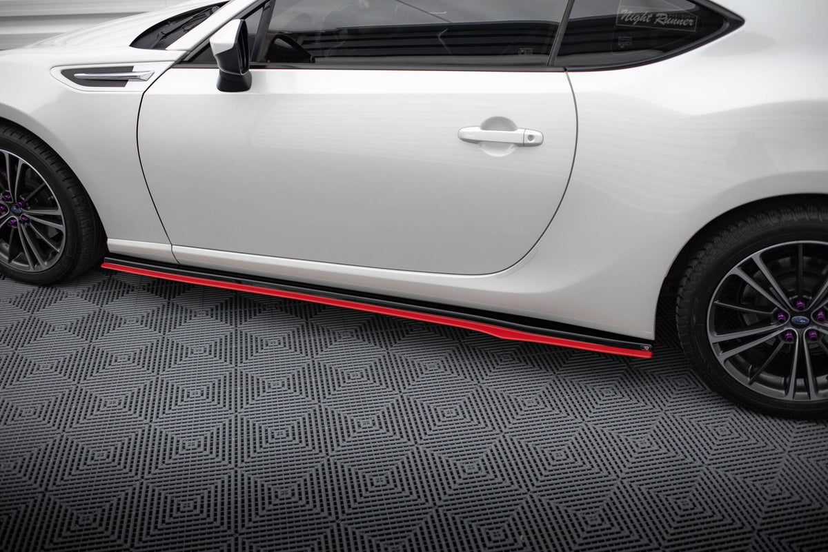 Side Skirts Diffusers V.2 suitable for Subaru BRZ Mk1 / Mk1 Facelift / Toyota GT86 Facelift