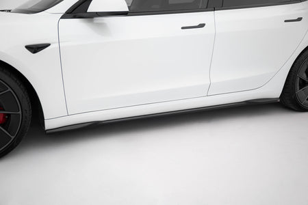Side Skirts Diffusers V.2 suitable for Tesla Model 3 Performance Mk1 Facelift