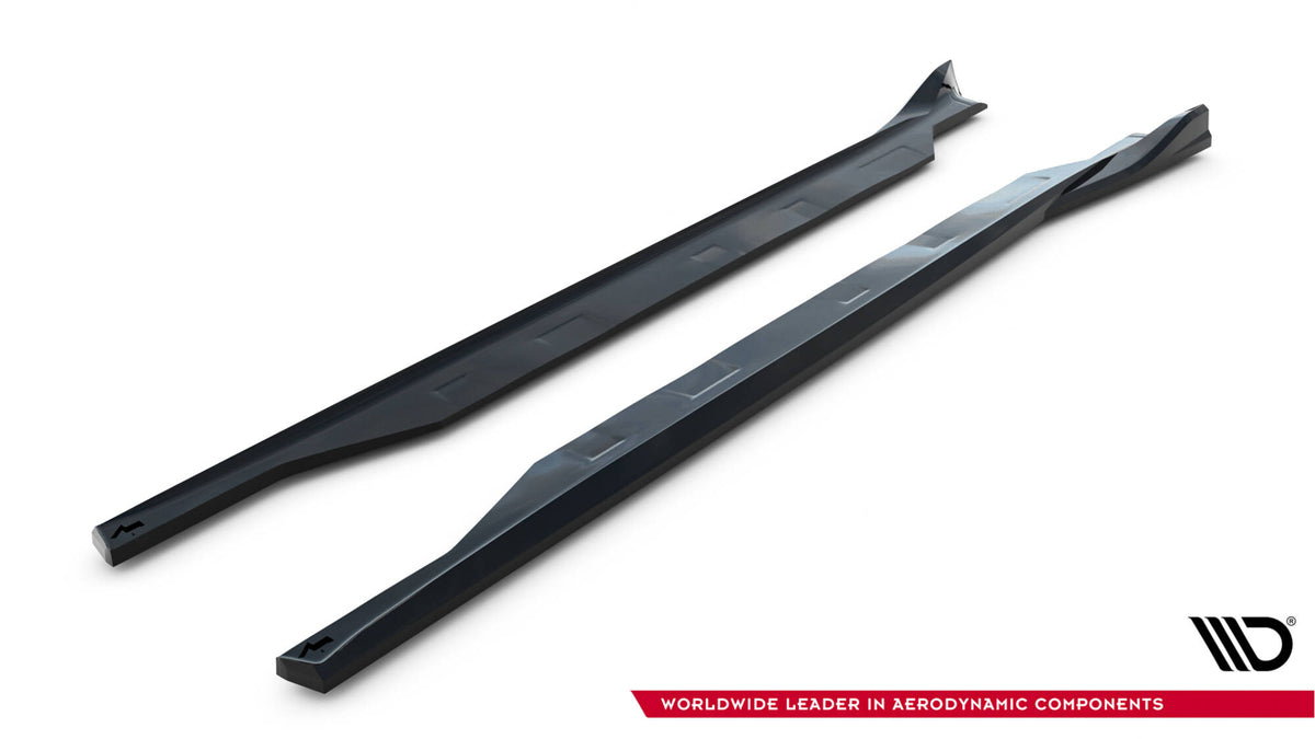 Side Skirts Diffusers V.2 suitable for Tesla Model X Mk1 Facelift