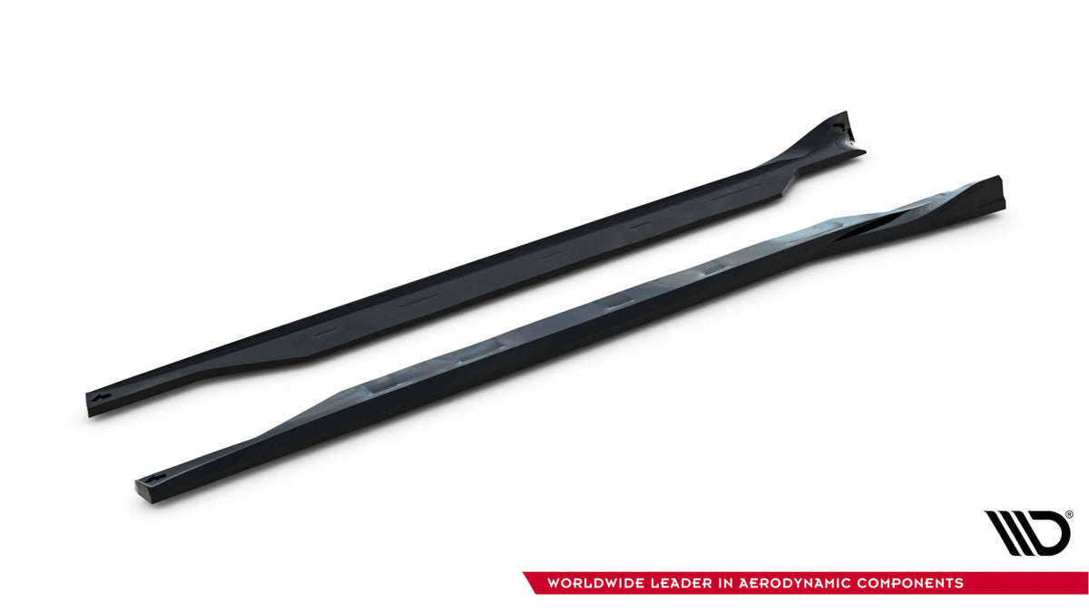 Side Skirts Diffusers V.2 suitable for Tesla Model X Mk1 Facelift