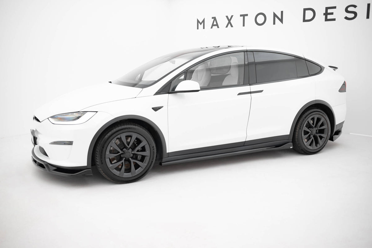 Side Skirts Diffusers V.2 suitable for Tesla Model X Mk1 Facelift