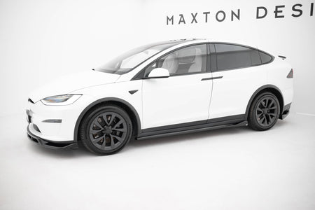 Side Skirts Diffusers V.2 suitable for Tesla Model X Mk1 Facelift
