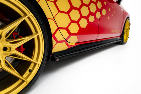 Side Skirts Diffusers V.2 suitable for Volkswagen Golf GTI Clubsport Mk8 Facelift