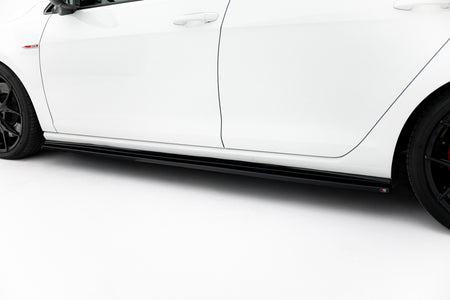 Side Skirts Diffusers V.2 suitable for Volkswagen Golf GTI / GTD Mk7 / Mk7 Facelift (narrow)
