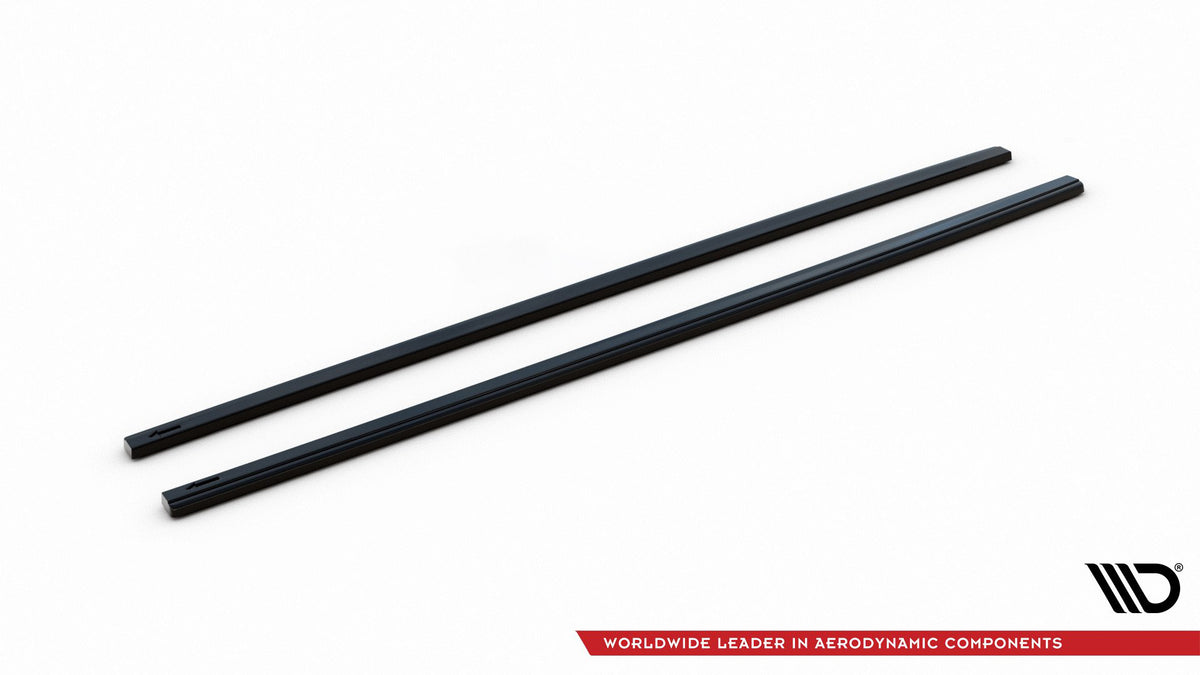 Side Skirts Diffusers V.2 suitable for Volkswagen Golf GTI / GTD Mk7 / Mk7 Facelift (narrow)