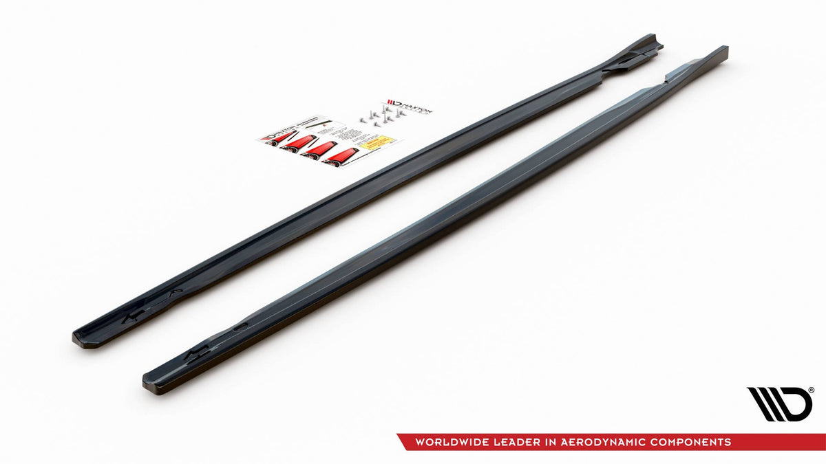 Side Skirts Diffusers V.2 suitable for Volkswagen Golf R Hatchback Mk8