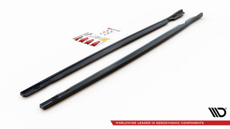 Side Skirts Diffusers V.2 suitable for Volkswagen Golf R Hatchback Mk8