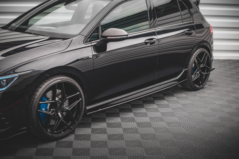 Side Skirts Diffusers V.2 suitable for Volkswagen Golf R Hatchback Mk8