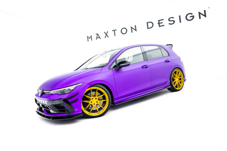 Side Skirts Diffusers V.2 suitable for Volkswagen Golf R Hatchback Mk8 Facelift