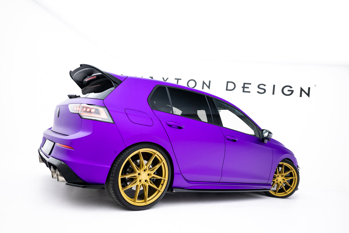 Side Skirts Diffusers V.2 suitable for Volkswagen Golf R Hatchback Mk8 Facelift