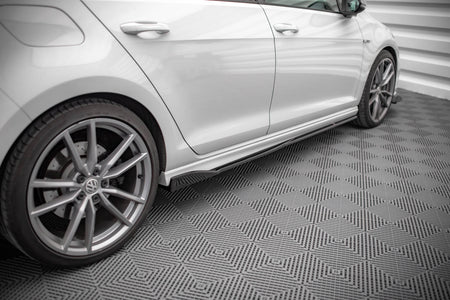Side Skirts Diffusers V.2 suitable for Volkswagen Golf R / R-Line Mk7