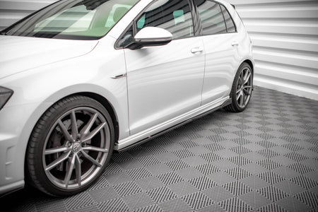 Side Skirts Diffusers V.2 suitable for Volkswagen Golf R / R-Line Mk7