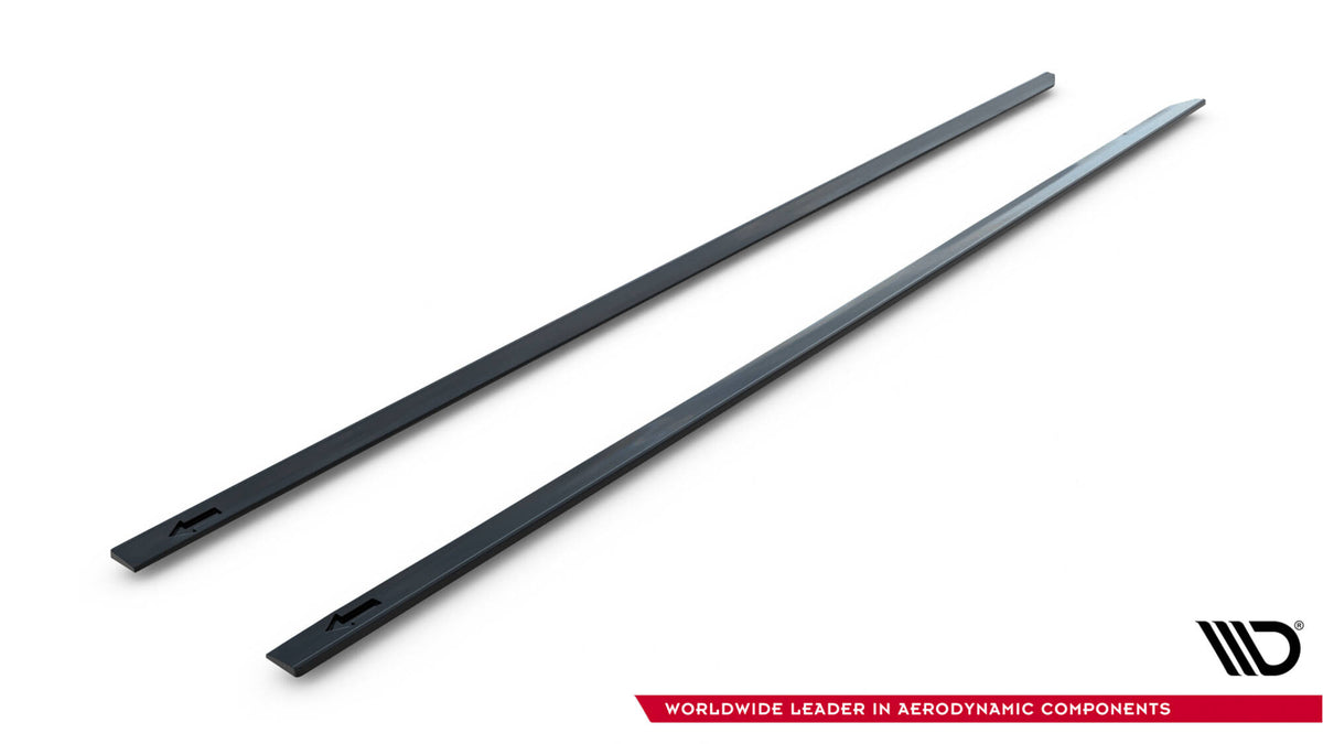 Side Skirts Diffusers V.2 suitable for Volkswagen Golf R / R-Line Mk7 Facelift