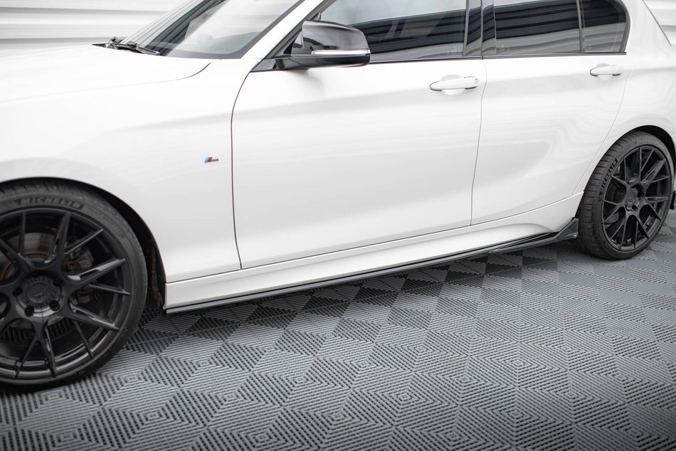 Side Skirts Diffusers V.3 CSL Look suitable for BMW 1 M-Pack / M140i F20 Facelift