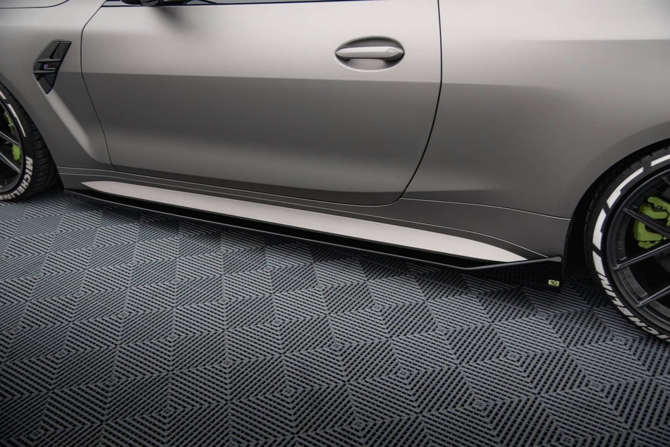 Side Skirts Diffusers V.3 CSL Look suitable for BMW M4 G82 / G82 Facelift
