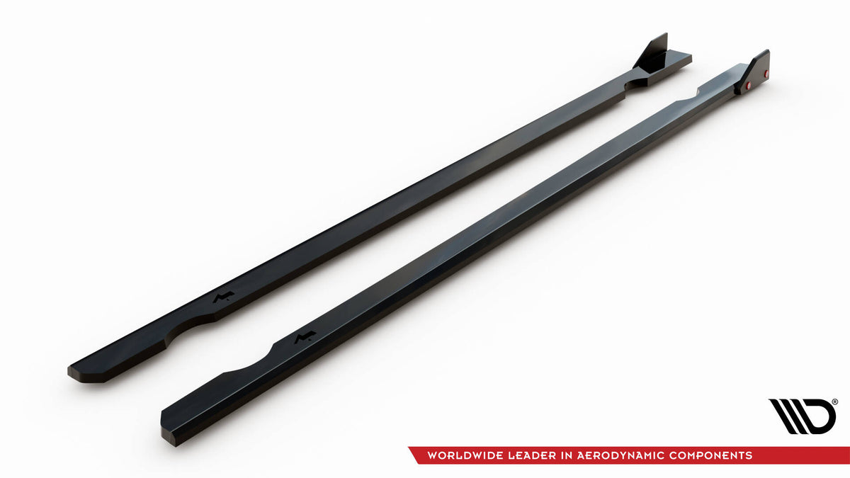 Side Skirts Diffusers V.3 + Flaps suitable for Volkswagen Golf R / R-Line Mk7
