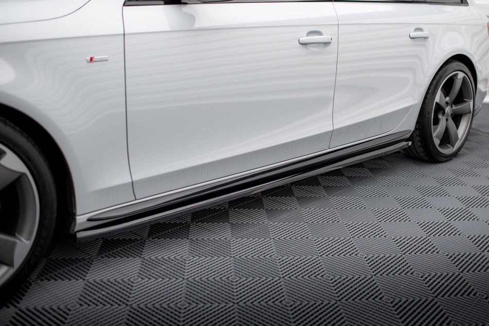 Side Skirts Diffusers V.3 suitable for Audi A4 / A4 S-Line / S4 B8