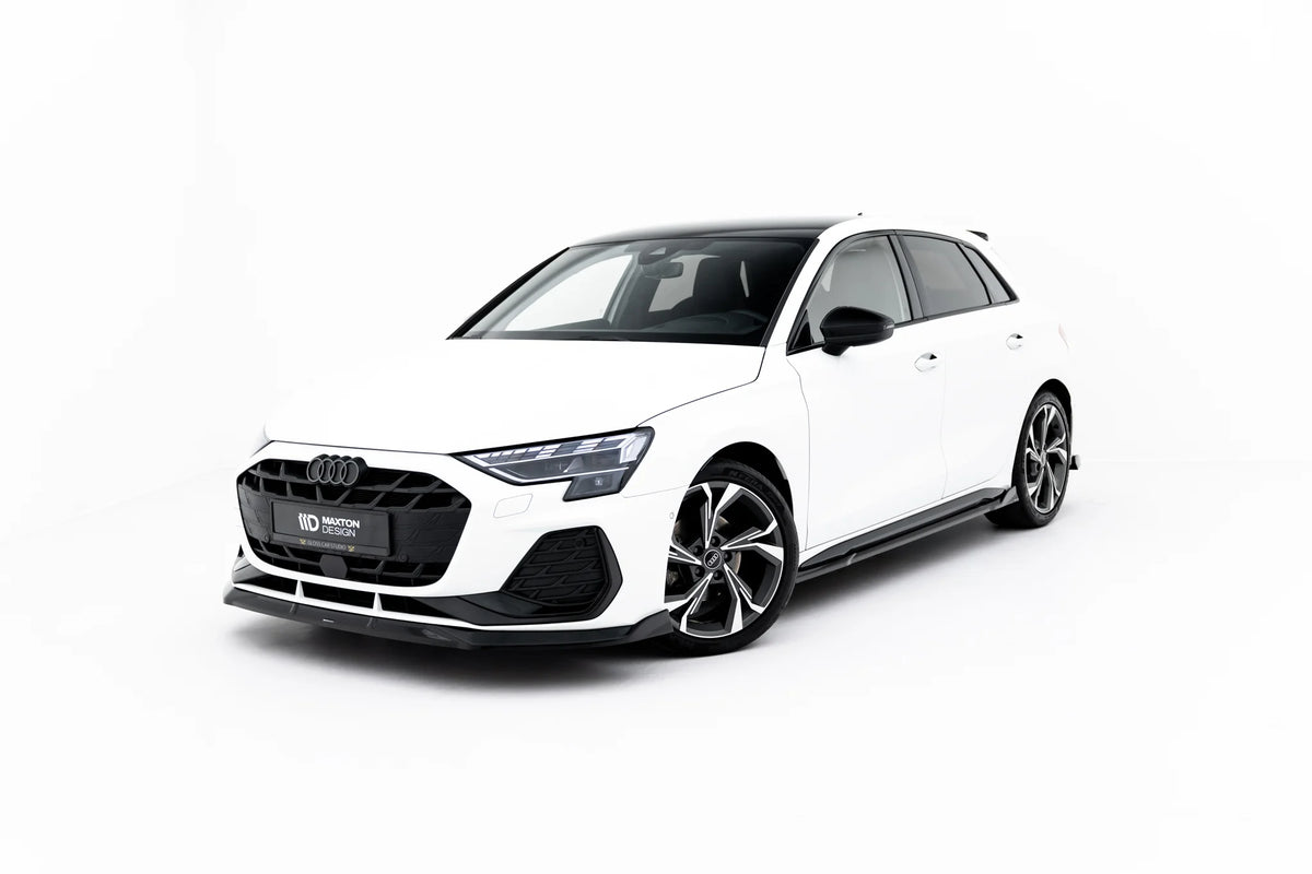 Side Skirts Diffusers V.3 suitable for Audi S3 Sportback / A3 S-line Sportback 8Y / 8Y Facelift