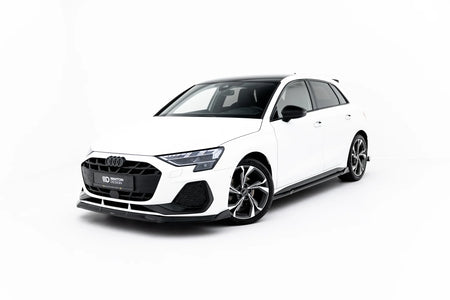Side Skirts Diffusers V.3 suitable for Audi S3 Sportback / A3 S-line Sportback 8Y / 8Y Facelift