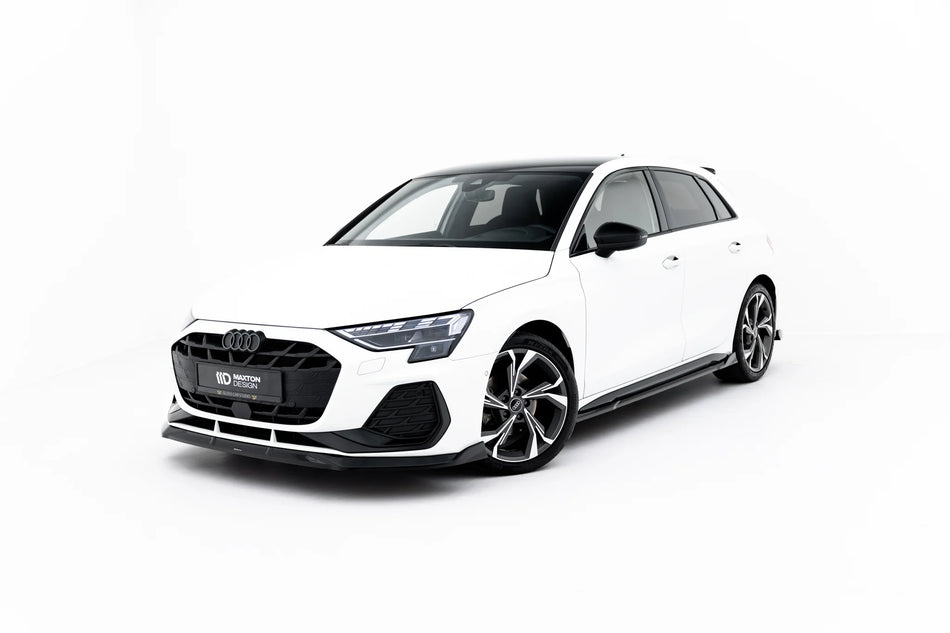 Side Skirts Diffusers V.3 suitable for Audi S3 Sportback / A3 S-line Sportback 8Y / 8Y Facelift