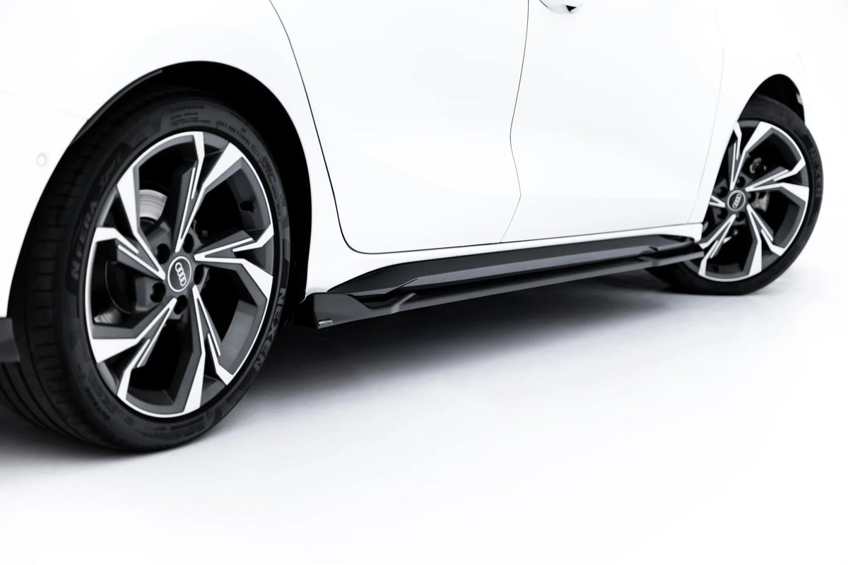 Side Skirts Diffusers V.3 suitable for Audi S3 Sportback / A3 S-line Sportback 8Y / 8Y Facelift