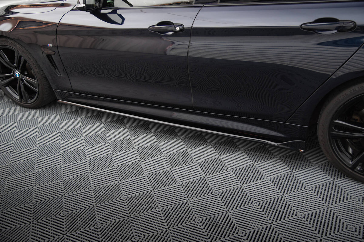 Side Skirts Diffusers V.3 suitable for BMW 4 Coupe / Gran Coupe / Cabrio M-Pack F32 / F36 / F33