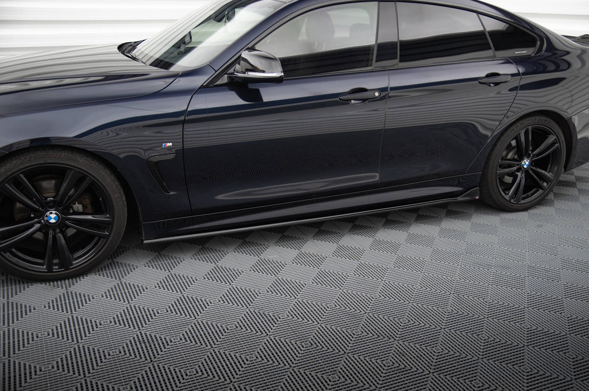 Side Skirts Diffusers V.3 suitable for BMW 4 Coupe / Gran Coupe / Cabrio M-Pack F32 / F36 / F33