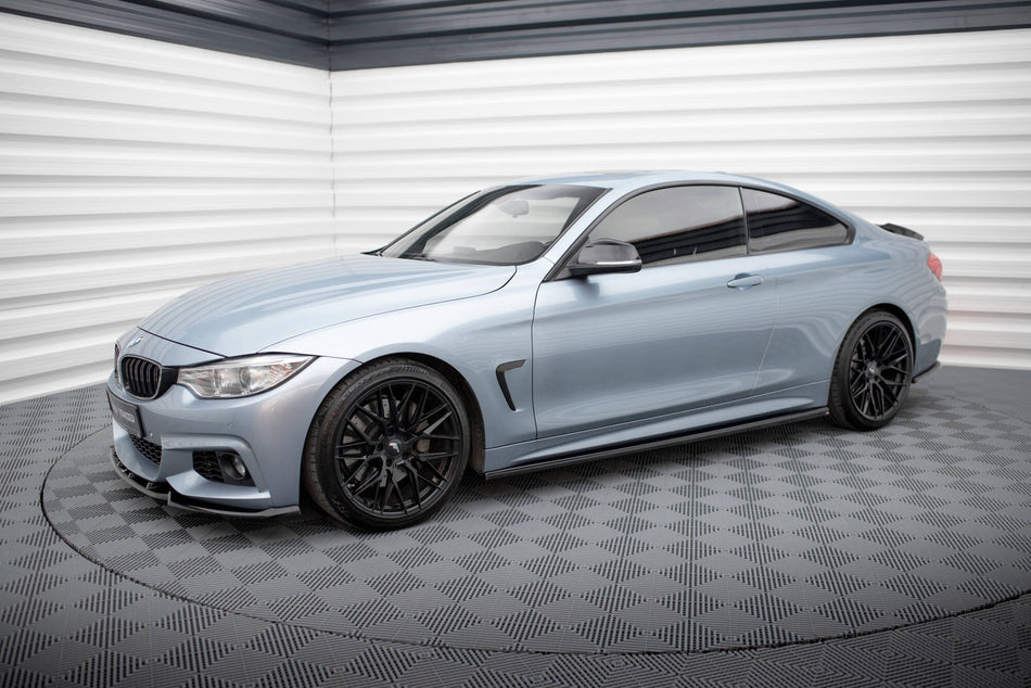 Side Skirts Diffusers V.3 suitable for BMW 4 Coupe / Gran Coupe / Cabrio M-Pack F32 / F36 / F33
