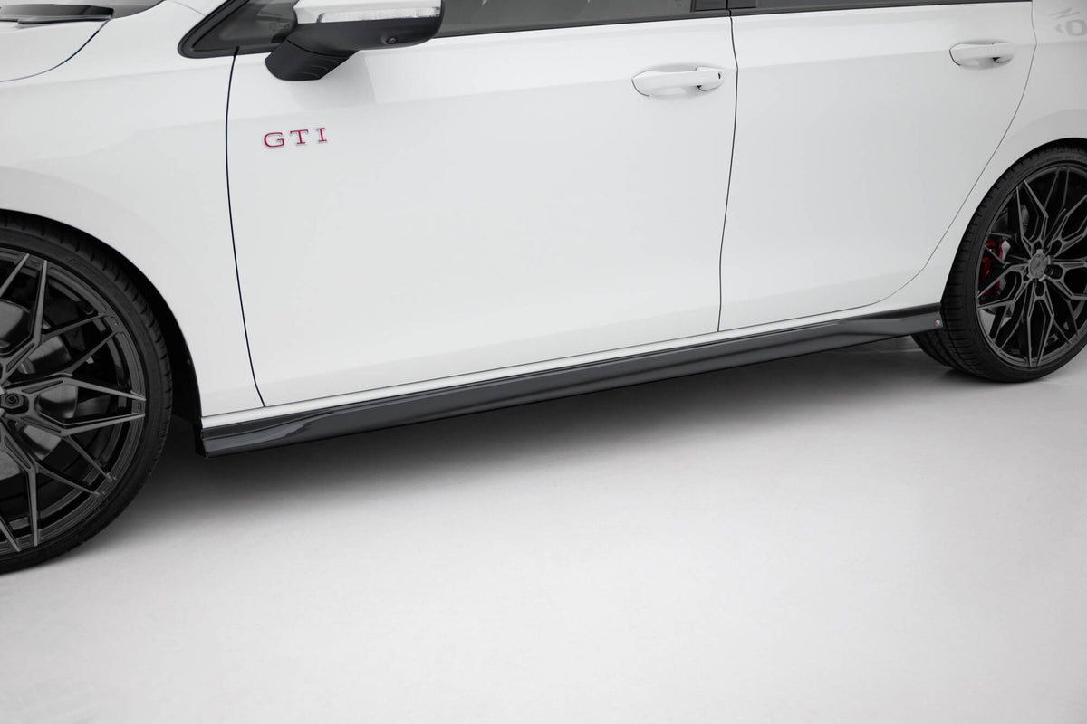 Side Skirts Diffusers V.3 suitable for Volkswagen Golf GTI / GTE / GTI Clubsport / GTD / R-Line Mk8