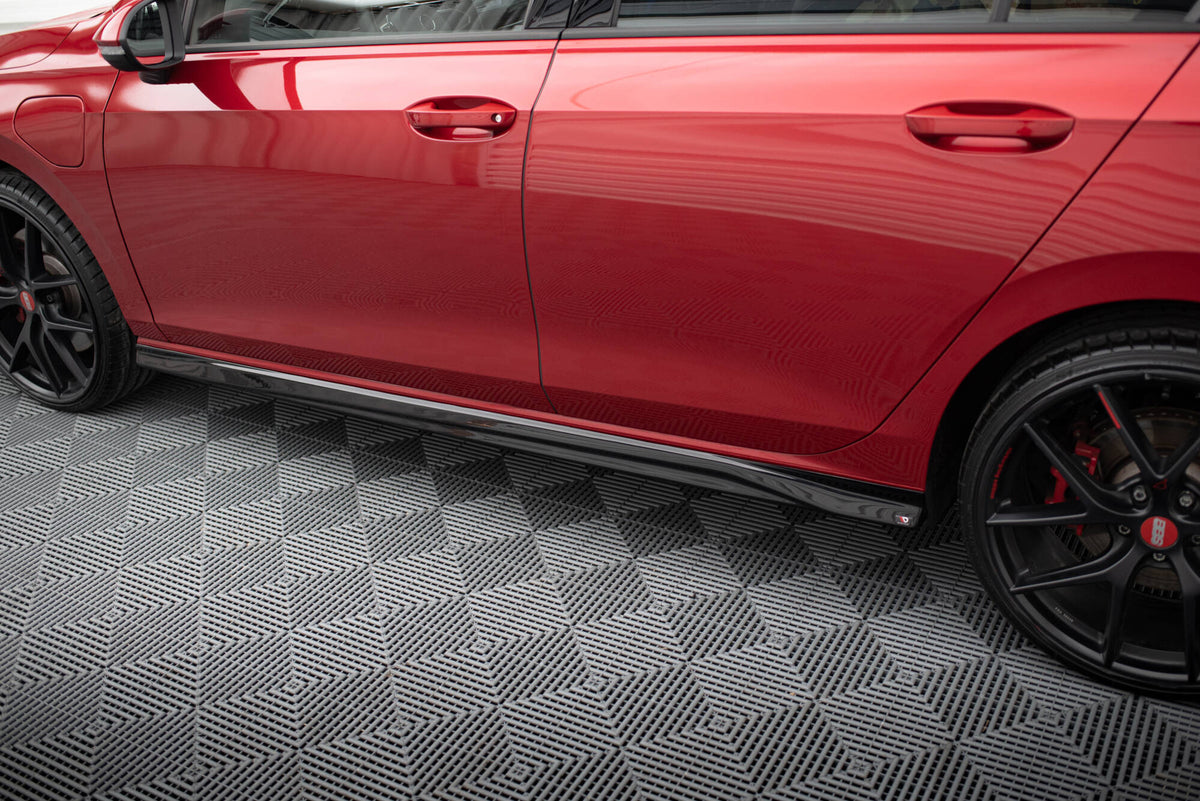 Side Skirts Diffusers V.3 suitable for Volkswagen Golf GTI / GTE / GTI Clubsport / GTD / R-Line Mk8