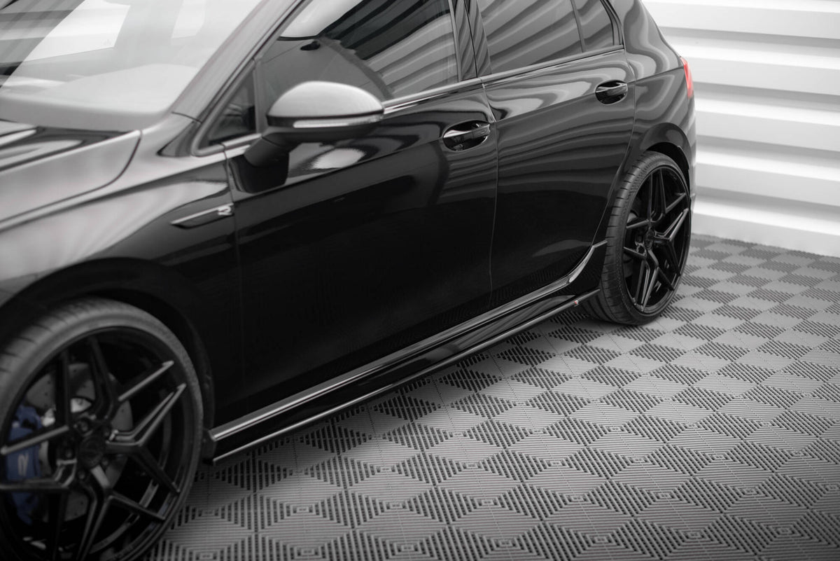Side Skirts Diffusers V.3 suitable for Volkswagen Golf R Hatchback Mk8