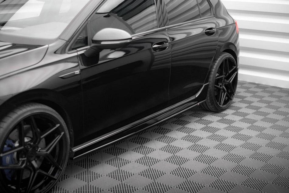 Side Skirts Diffusers V.3 suitable for Volkswagen Golf R Hatchback Mk8