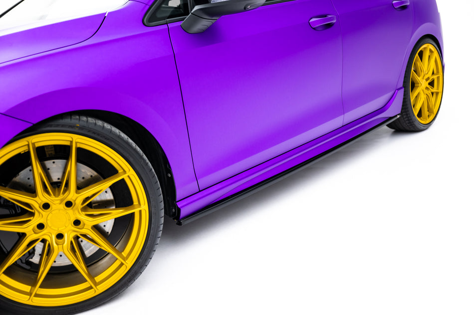Side Skirts Diffusers V.3 suitable for Volkswagen Golf R Hatchback Mk8 Facelift