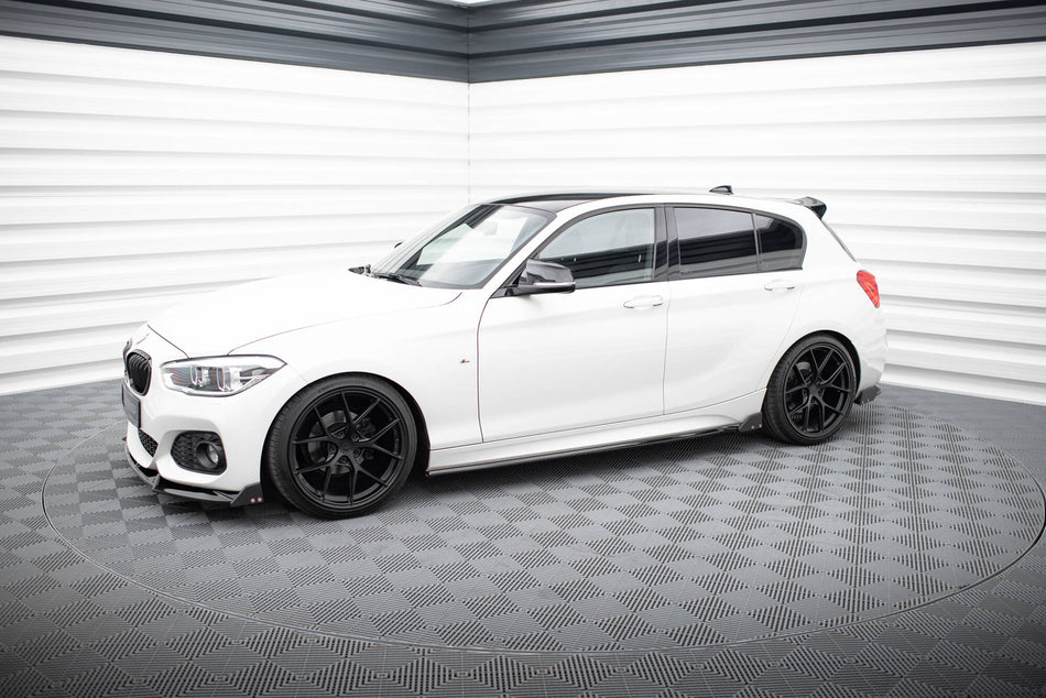 Side Skirts Diffusers V.4 + Flaps suitable for BMW 1 M-Pack / M140i F20 Facelift