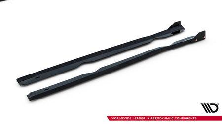 Side Skirts Diffusers V.4 + Flaps suitable for Ford Fiesta ST / ST-Line Mk7