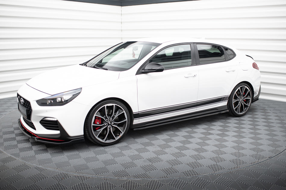 Side Skirts Diffusers V.4 suitable for Hyundai I30 N / N-Line Hatchback / Fastback Mk3 / Mk3 Facelift