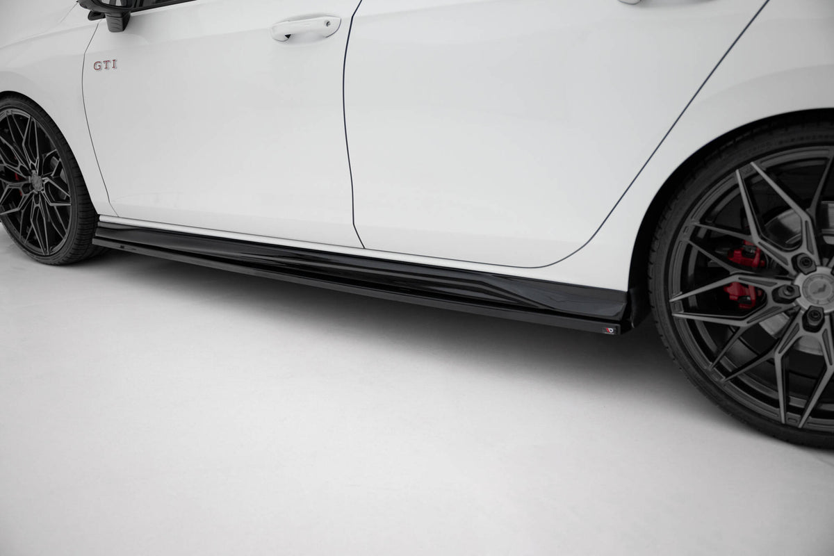 Side Skirts Diffusers V.4 suitable for Volkswagen Golf GTI / GTE / GTI Clubsport / GTD / R-Line Mk8