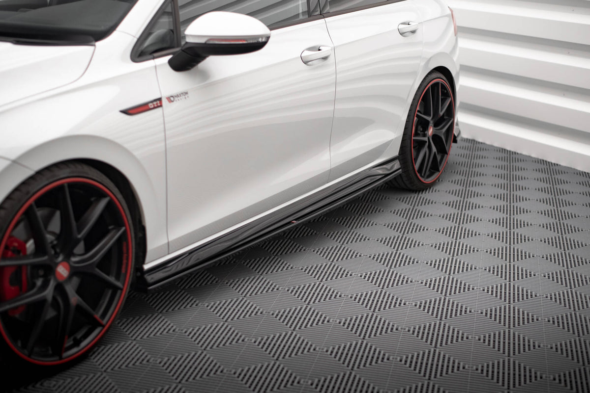 Side Skirts Diffusers V.4 suitable for Volkswagen Golf GTI / GTE / GTI Clubsport / GTD / R-Line Mk8