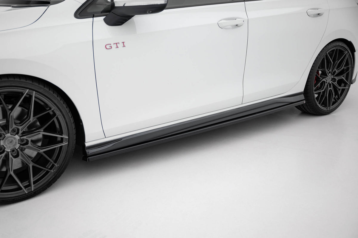Side Skirts Diffusers V.4 suitable for Volkswagen Golf GTI / GTE / GTI Clubsport / GTD / R-Line Mk8
