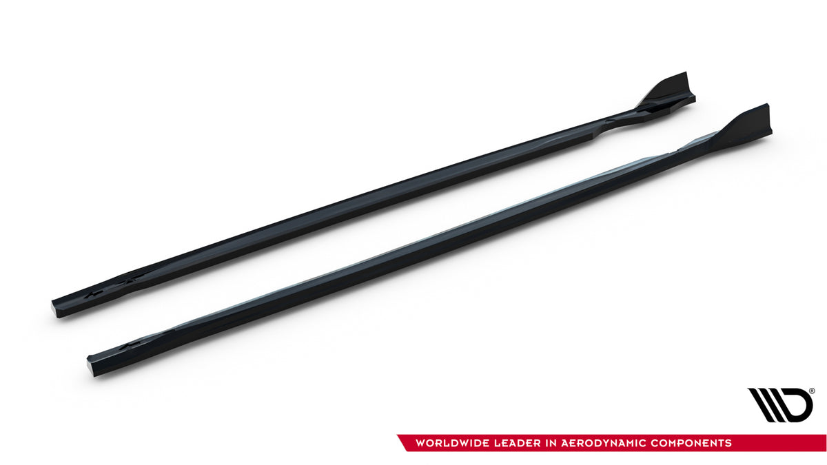 Side Skirts Diffusers V.4 suitable for Volkswagen Golf R Hatchback Mk8 / Mk8 Facelift