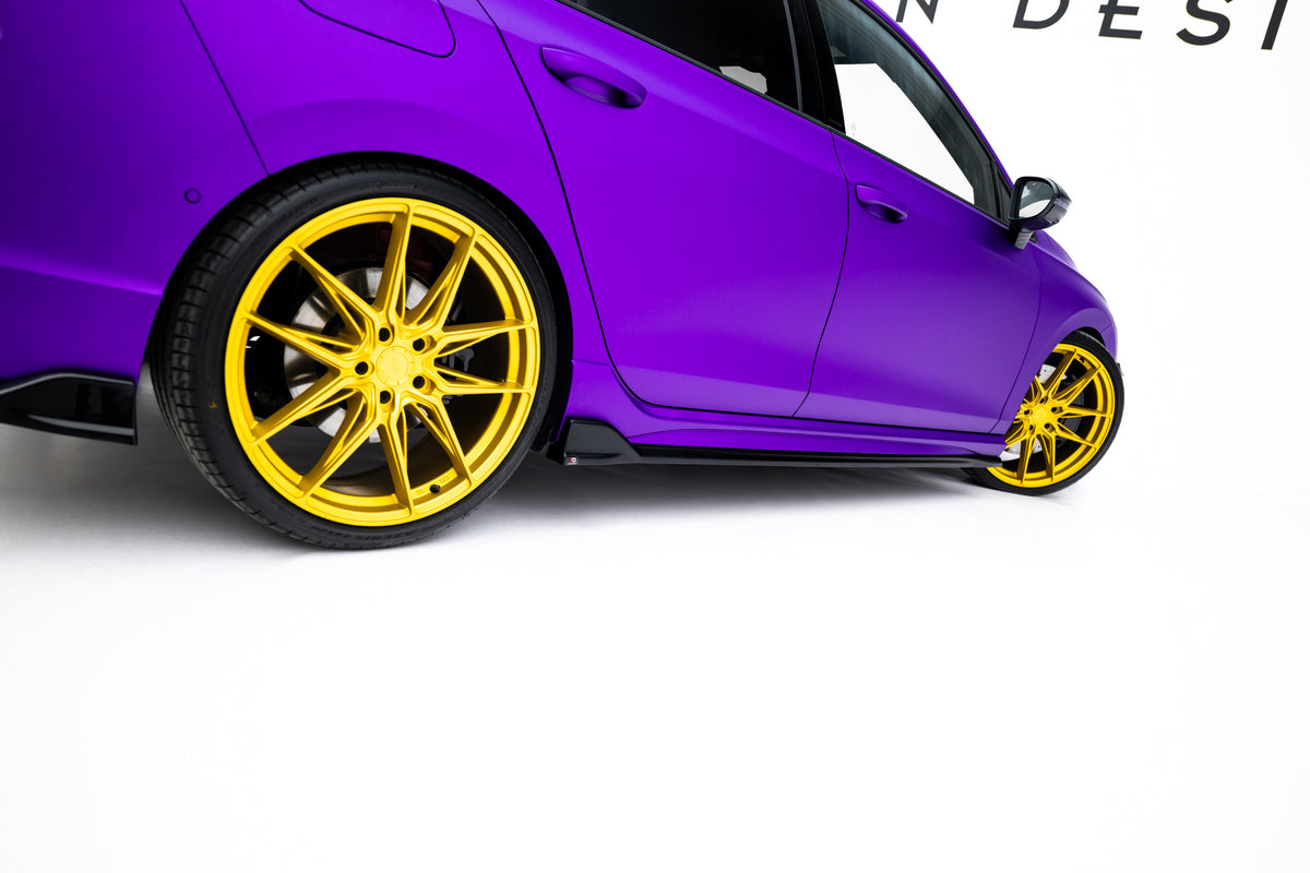 Side Skirts Diffusers V.4 suitable for Volkswagen Golf R Hatchback Mk8 / Mk8 Facelift