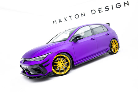 Side Skirts Diffusers V.4 suitable for Volkswagen Golf R Hatchback Mk8 / Mk8 Facelift