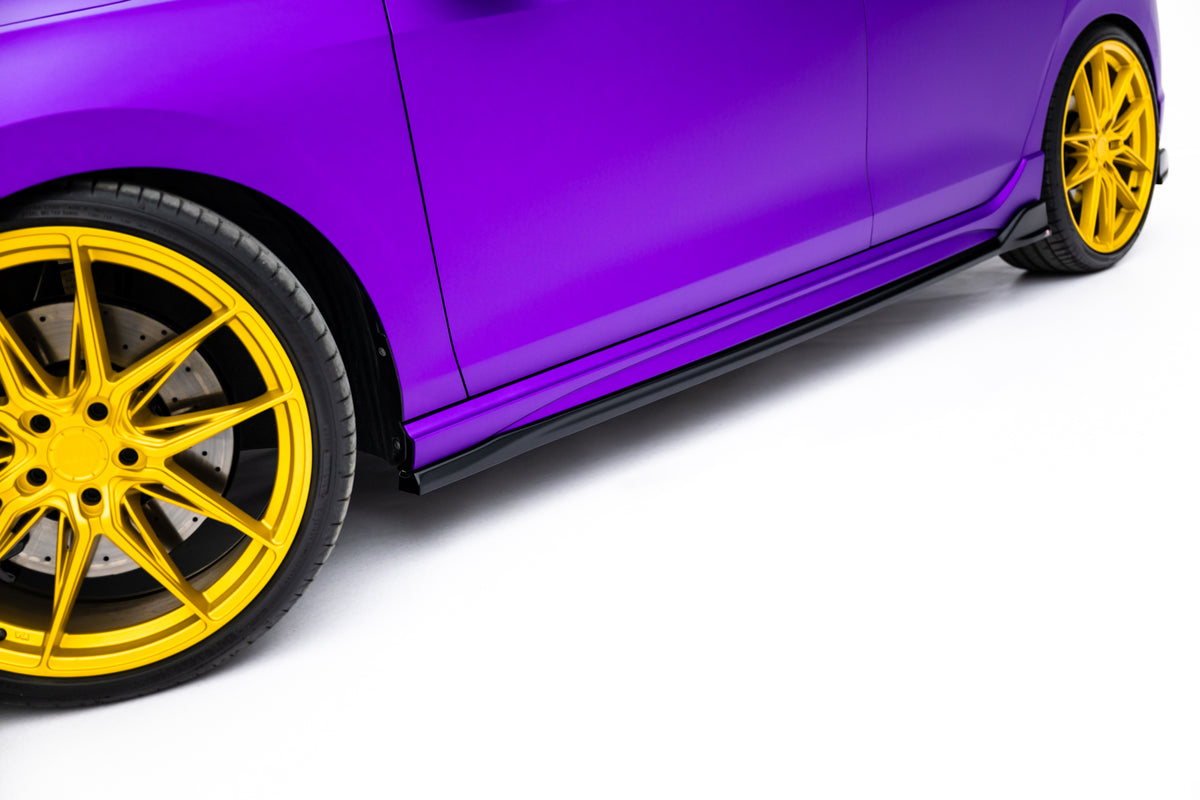 Side Skirts Diffusers V.4 suitable for Volkswagen Golf R Hatchback Mk8 / Mk8 Facelift