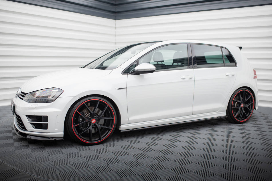 Side Skirts Diffusers V.4 suitable for Volkswagen Golf R / R-Line Mk7