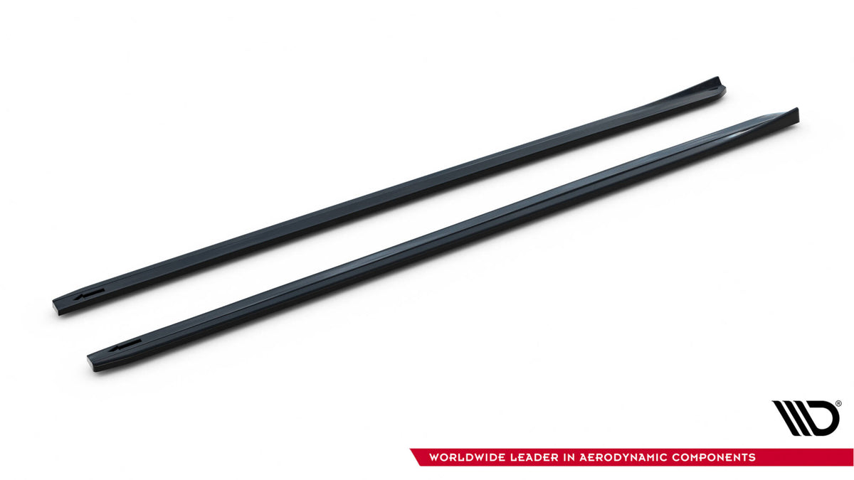 Side Skirts Diffusers V.4 suitable for Volkswagen Golf R / R-Line Mk7 Facelift