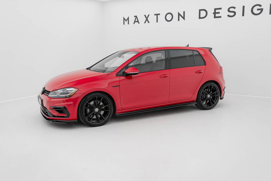 Side Skirts Diffusers V.4 suitable for Volkswagen Golf R / R-Line Mk7 Facelift